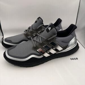 Adidas Ultraboost 1.0 Sz 18 DNA Running Shoes Grey Four/Metallic Silver EG8103